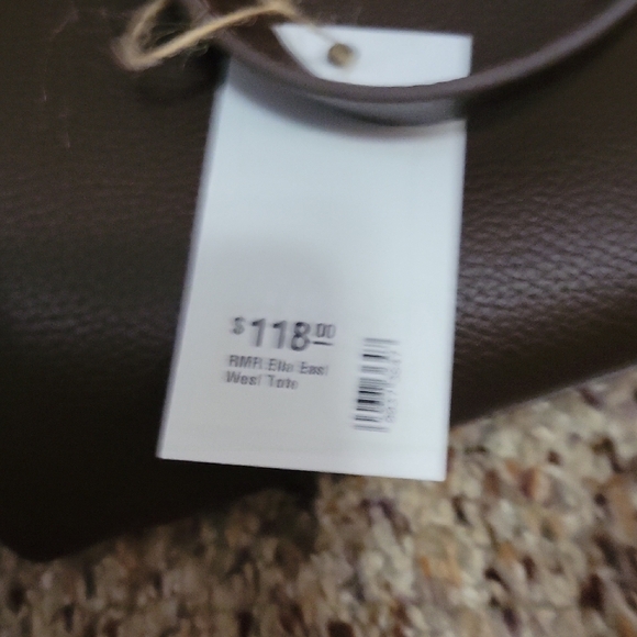NWT REMI AND REID Chic Brown Tote Bag..ELLA EAST WEST TOTE - Picture 6 of 7